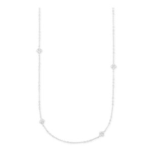 Kenda Scott Rue Long Strand Necklace In Silver